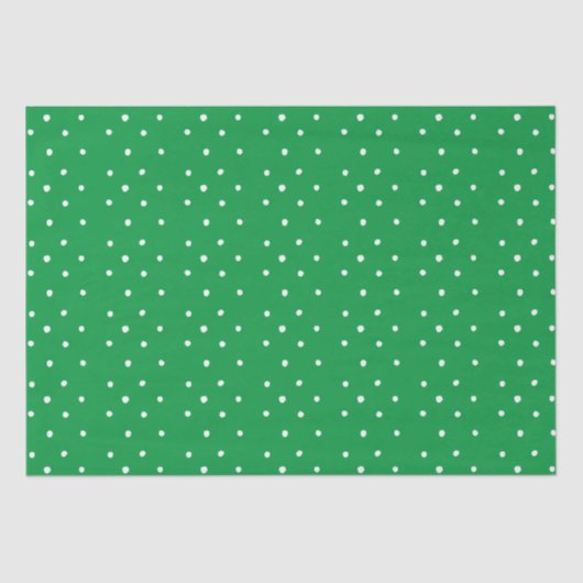 Groene en witte pooldots tissuepapier (Voorkant)