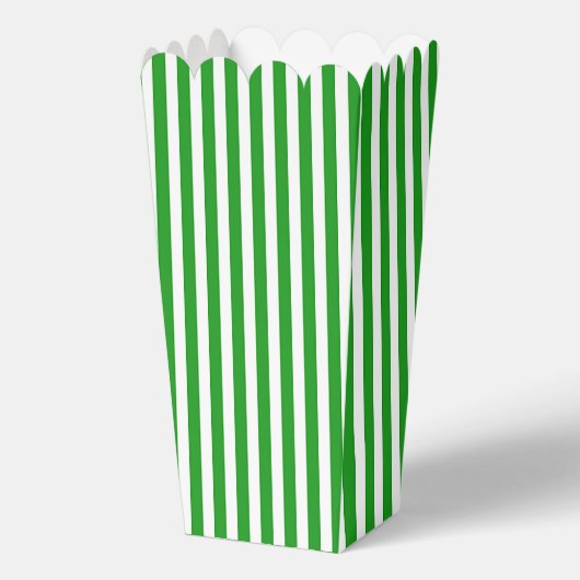 Groene en Witte Popcorn Bedankdoosjes (Voorkant)