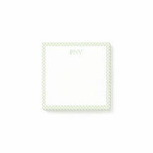 Groene en witte Preppy Post-It-notities