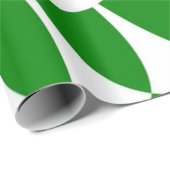 Groene en Witte Schalen Cadeaupapier (Rol Hoek)