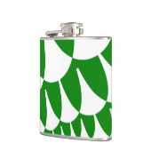 Groene en Witte Schalen Heupfles (Links)