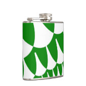 Groene en Witte Schalen Heupfles (Rechts)