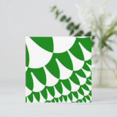 Groene en Witte Schalen Kaart (Staand voorkant)