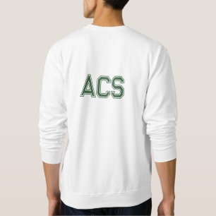 Groene en Witte School Varsity Letters Trui