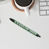 Groene en witte schoolkleuren schooljaar zwarte inkt pen