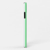 Groene en witte snoepstrepen Case-Mate iPhone case (Achterkant/rechts)