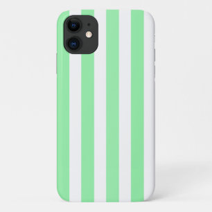 Groene en witte snoepstrepen Case-Mate iPhone case
