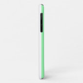 Groene en witte snoepstrepen Case-Mate iPhone case (Achterkant/links)