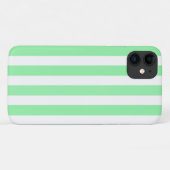 Groene en witte snoepstrepen Case-Mate iPhone case (Achterkant (horizontaal))