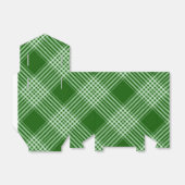 Groene en witte speldenstang bedankdoosjes (Uitgevouwen)