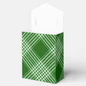 Groene en witte speldenstang bedankdoosjes (Geopend)