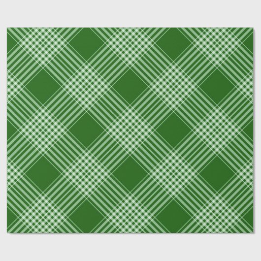 Groene en witte speldenstang cadeaupapier (Vlak)