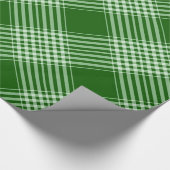 Groene en witte speldenstang cadeaupapier (Hoek)