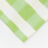 Groene en witte speldenstang fleece deken (Hoek)
