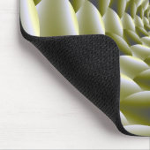 Groene en Witte Spiral Mousepad Muismat (Hoek)
