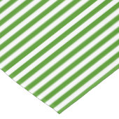 Groene en witte streep tafelkleed (Gekanteld)