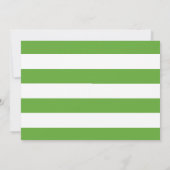 Groene en witte strepen adreswijziging aankondiging (Achterkant)