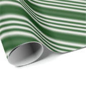 Groene en Witte Strepen Cadeaupapier (Rol Hoek)