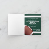 Groene en witte strepen Football Verjaardagsfeest (Binnen)