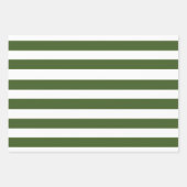 Groene en witte strepen inpakpapier vel (Voorkant 3)