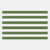 Groene en witte strepen inpakpapier vel (Voorkant)