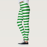Groene en witte strepen kerstmis Elf Peppermint Leggings<br><div class="desc">Met de kerstsfeer met deze groene en witte gestreept leggings. Deze grappige snoep gestreepte vizieren zijn een must voor alle helpers van de kerstman. Ideaal voor feestjes (geweldig voor een zelfkostuum!) of gewoon thuis lui worden met een klassieke kerstfilm, deze leuke en comfortabele elf leggings zorgen ervoor dat het seizoen...</div>