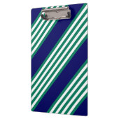 Groene en witte strepen met blauw van de marine klembord (Links)