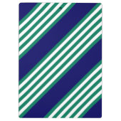 Groene en witte strepen met blauw van de marine klembord (Achterkant)