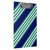 Groene en witte strepen met blauw van de marine klembord (Rechts)