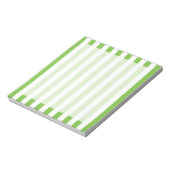 Groene en witte strepen notitieblok (Linkerzijde)