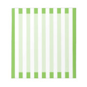 Groene en witte strepen notitieblok (Voorkant)