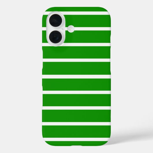Groene en witte strepen ontwerp Case-Mate iPhone case (Achterkant)