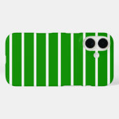 Groene en witte strepen ontwerp Case-Mate iPhone case (Achterkant (horizontaal))