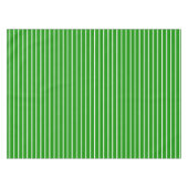 Groene en witte strepen ontwerp tafelkleed (Voorkant (Horizontaal))