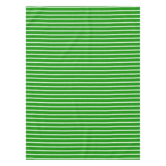 Groene en witte strepen ontwerp tafelkleed (Voorkant)