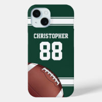 Groene en witte strepes Jersey Net IJzer Football