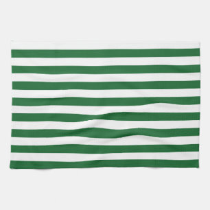 Groene en Witte Stripes Kitchen Towel Theedoek