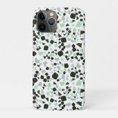 Groene en Witte terrazzominium moderne Hoesje-Mate Case-Mate iPhone Case (Achterkant)