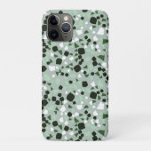 Groene en Witte terrazzominium moderne Hoesje-Mate Case-Mate iPhone Case (Achterkant)