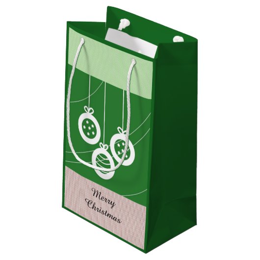 Groene en Witte Vakantiedagen Klein Cadeauzakje (Achterkant Gekanteld)