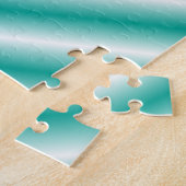 Groene en witte verloop pijlen legpuzzel (Zijkant)