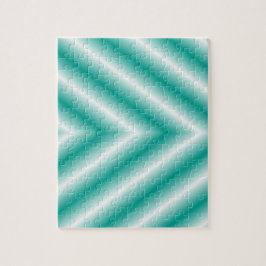 Groene en witte verloop pijlen legpuzzel