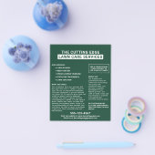 Groene en witte verzorging flyer (Enkel)