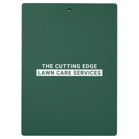 Groene en witte verzorging klembord (Achterkant)