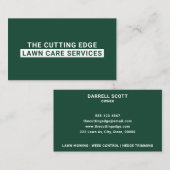 Groene en witte verzorging visitekaartje (Voorkant / Achterkant)