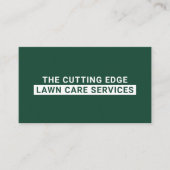 Groene en witte verzorging visitekaartje (Voorkant)