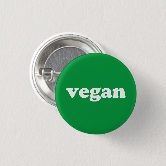 Groene en witte vlinderknop ronde button 3,2 cm (Voorkant /achterkant)