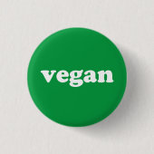 Groene en witte vlinderknop ronde button 3,2 cm (Voorkant)
