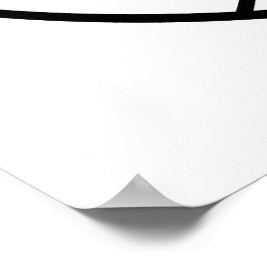 groene en witte volleybal poster (Hoek)