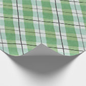 Groene en witte Waterverf Pset Cadeaupapier (Hoek)